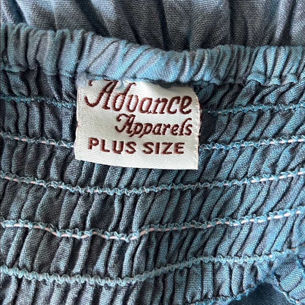 Advance Apparels Teal Embroidered Dress - Picture 10 of 11